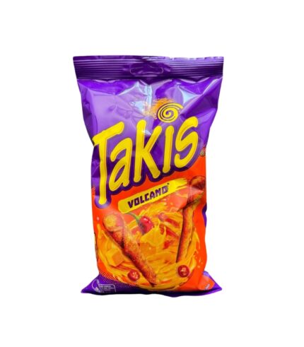 Takis Volcano Seasoned Chilli and Cheese Flavour Corn Snack 100g x18
