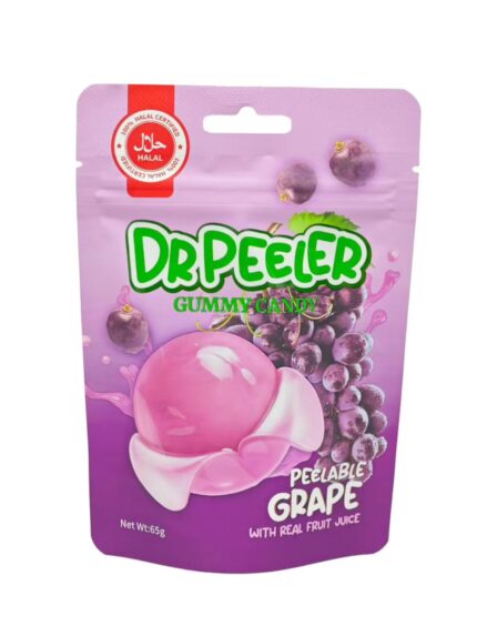 PEELABLE GRAPE - DR PEELER GUMMY CANDY - 65GM x 12PCS