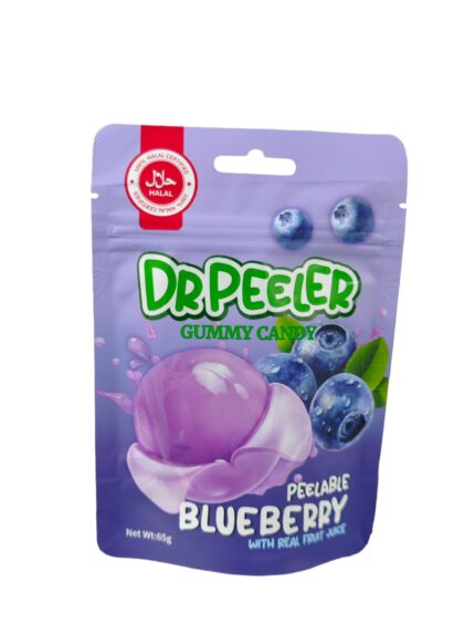 PEELABLE BLUEBERRY - DR PEELER GUMMY CANDY - 65GM x 12PCS